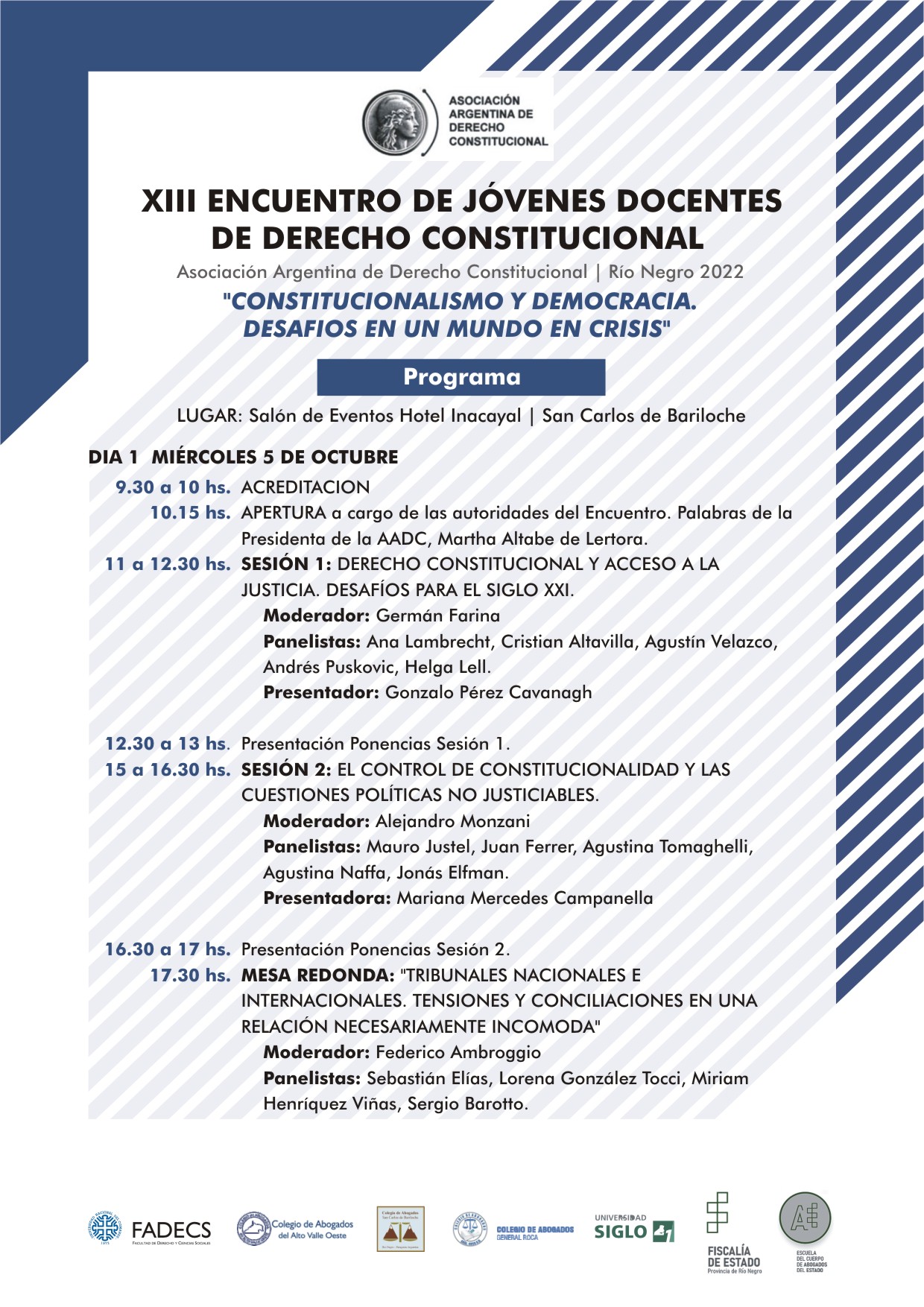 XIII ENCUENTRO JÓVENES PROFESORES DE DERECHO CONSTITUCIONAL